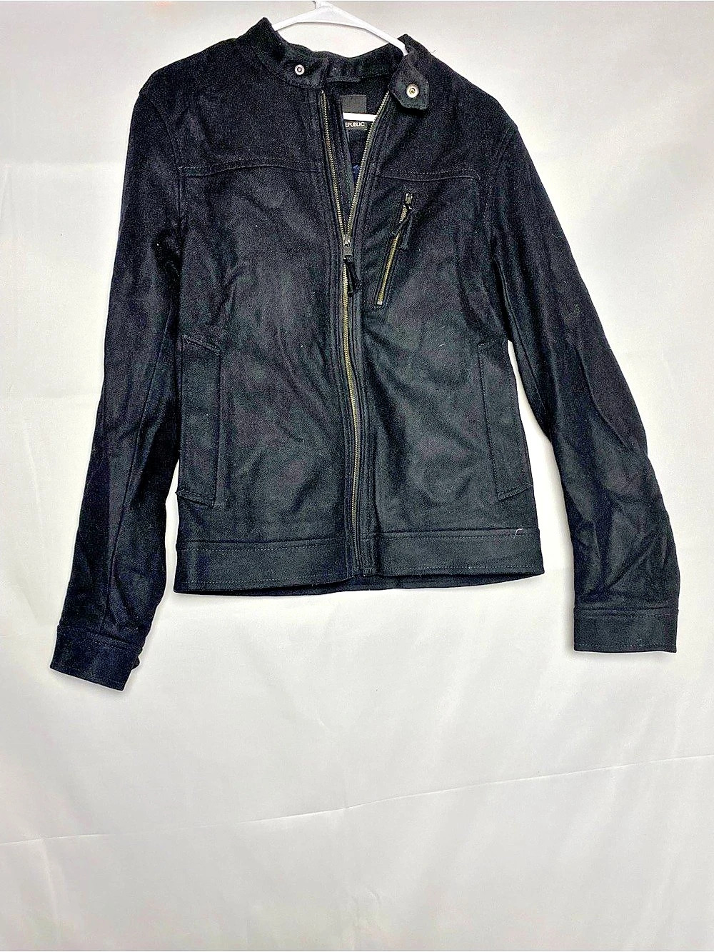 Banana Republic Black Zip Front Jacket Size Small